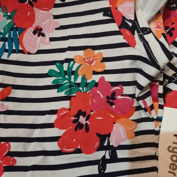 Rumi and Ryder Striped Floral Girls Dress NWT - Picture 2 of 10